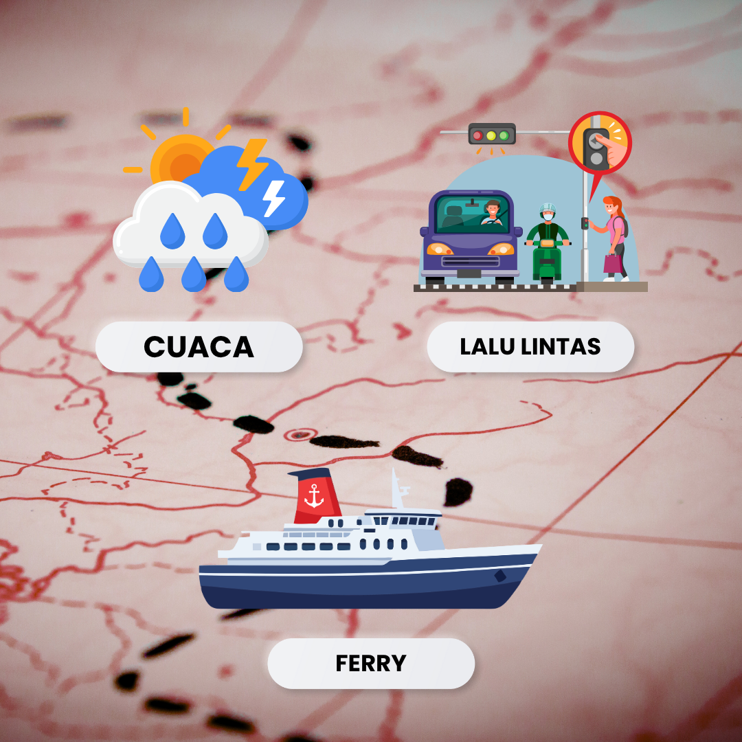 Faktor pengganggu SLA: cuaca, lalu lintas/akses, dan ferry