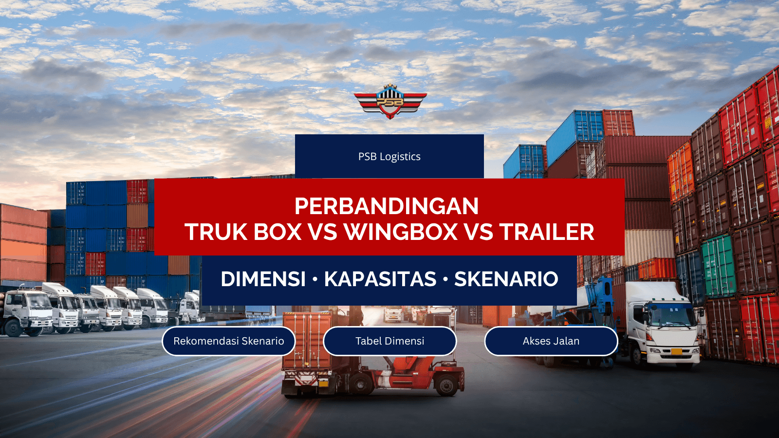 Perbandingan Truk Box vs Wingbox vs Trailer: Dimensi, Kapasitas, Skenario